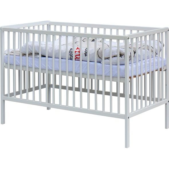 SCARLETT DĚTSKÁ POSTÝLKA S KOMPLETNÍ VÝBAVOU SCARLETT 120 X 60 CM - TIKO - DŘEVĚNÉ POSTÝLKY - SPINKÁNÍ