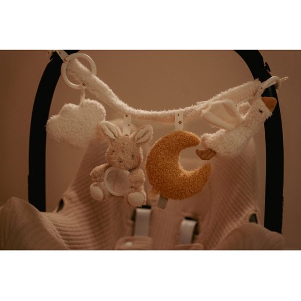 LITTLE DUTCH ŘETĚZ NA KOČÁREK NEWBORN NATURALS - FARMA - PRO DĚTI