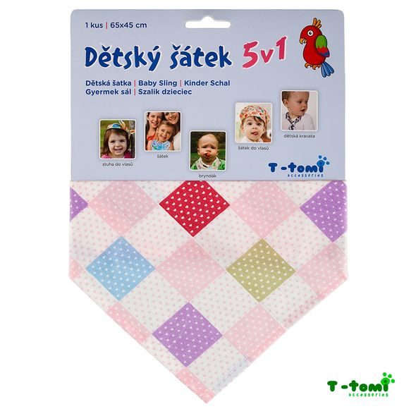 T-TOMI DĚTSKÝ ŠÁTEK - BRYNDÁKY - KRMENÍ