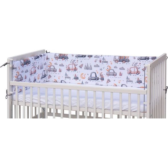 SCARLETT MANTINEL DO POSTÝLKY 4-DÍLNÝ AUTÍČKA ŠEDÁ 180X30 CM - MANTINELY - SPINKÁNÍ