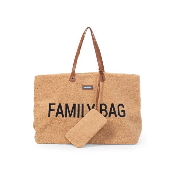 CHILDHOME CESTOVNÍ TAŠKA FAMILY BAG TEDDY BEIGE - PŘEBALOVACÍ TAŠKY - KOČÁRKY A PŘÍSLUŠENSTVÍ
