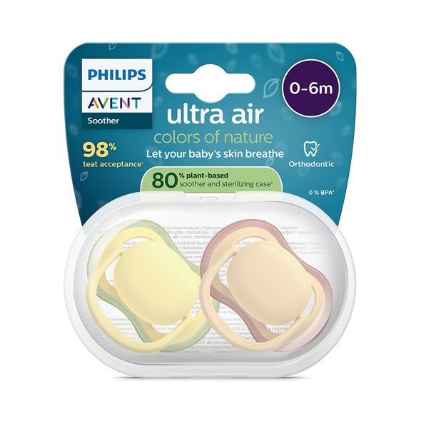 PHILIPS AVENT ŠIDÍTKO ULTRA AIR NEUTRAL 0-6M, 2KS - ŠIDÍTKA A DOPLŇKY - KRMENÍ