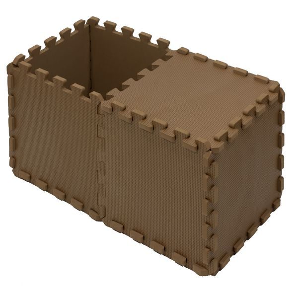 RIALTO BABY HRACÍ PODLOŽKA PUZZLE COCOA CREAM 90X90 CM - HRACÍ PODLOŽKY NA ZEM - SPINKÁNÍ