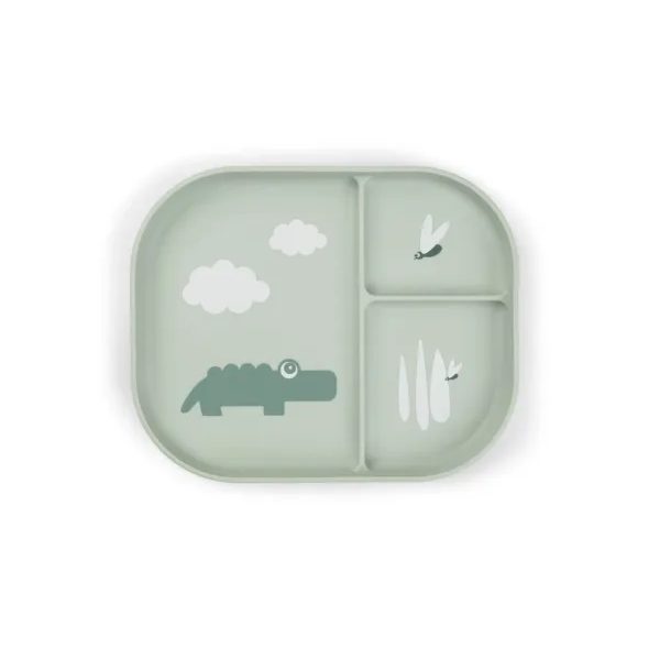 DONE BY DEER FOODIE DĚLENÝ TALÍŘ CROCO - MISKY, TALÍŘKY A PODLOŽKY - KRMENÍ