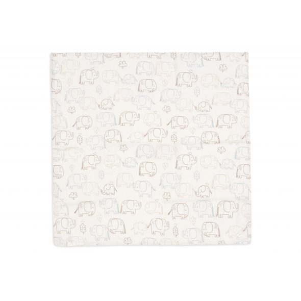 JOLLEIN PLENY 3 KS 70X70 CM ELEPHANT TALES - LÁTKOVÉ PLENY SKLÁDANÉ - PŘEBALOVÁNÍ