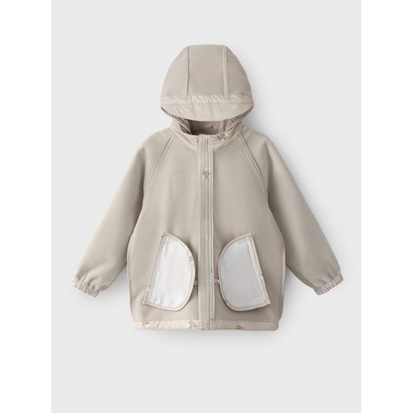 LEOKID SOFTSHELLOVÁ BUNDA LAKE SILVER CLOUD FLOWER VEL. 92 - BUNDY - PRO DĚTI