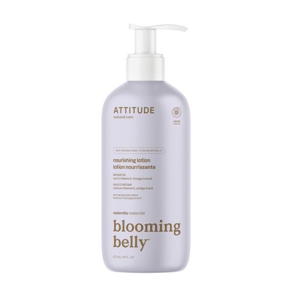 ATTITUDE PŘÍRODNÍ VYŽIVUJÍCÍ TĚLOVÉ MLÉKO BLOOMING BELLY NEJEN PRO TĚHOTNÉ S ARGANEM 473 ML - KOZMETIKA V TEHOTENSTVE - PRE MAMIČKY