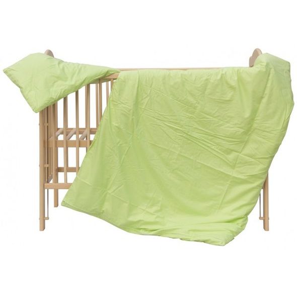 SCARLETT DĚTSKÉ POVLEČENÍ 2-DÍLNÉ BLANKA ZELENÉ 100X135CM - POVLEČENÍ DO POSTÝLKY - SPINKÁNÍ