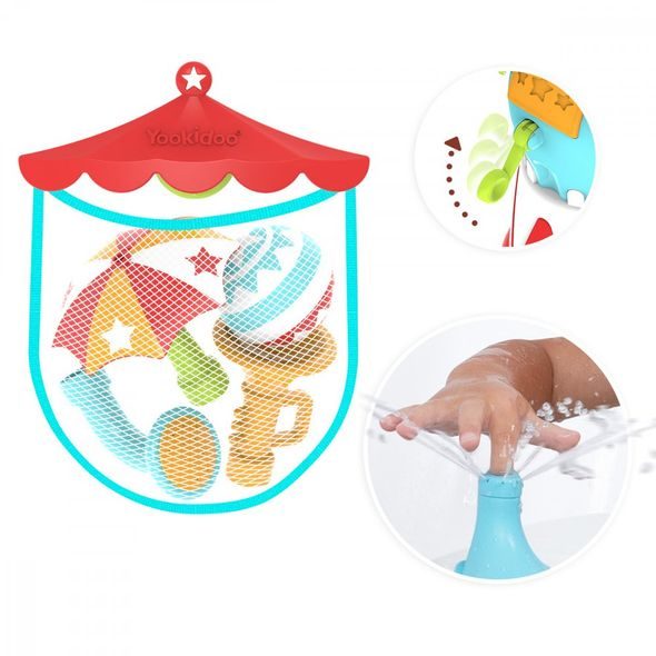 YOOKIDOO SLONÍ FONTÁNA - HRAČKY DO VANY - PRO DĚTI