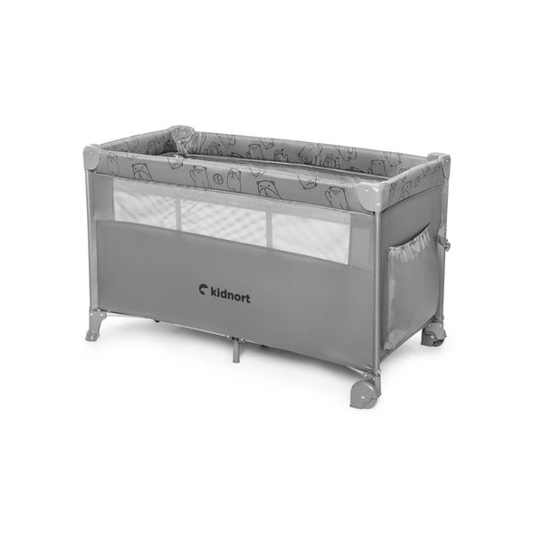 KIDNORT CESTOVNÍ POSTÝLKA KIDNORT NÄSTE SVĚTLE ŠEDÁ - CESTOVNÍ POSTÝLKY - SPINKÁNÍ