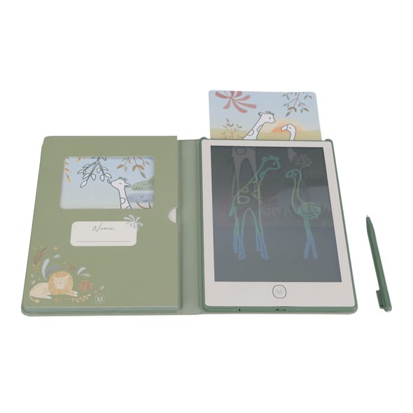 LITTLE DUTCH KRESLICÍ TABLET GREEN SAFARI FRIENDS - SAFARI FRIENDS - PRO DĚTI