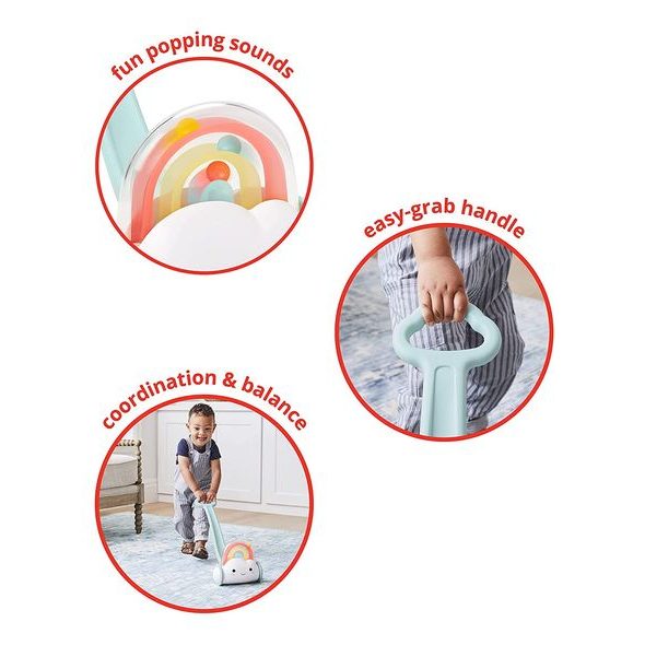 SKIP HOP HRAČKA NA TLAČENÍ SILVER LINING OBLÁČEK 12M+ - HRAČKY SE ZVUKY - PRO DĚTI