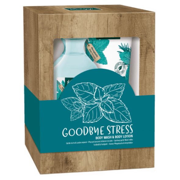 KNEIPP DÁRKOVÁ SADA SPRCHOVÝ GEL A TĚLOVÉ MLÉKO GOODBYE STRESS 250 ML + 200 ML - KOSMETIKA PRO CELOU RODINU - PRE MAMIČKY