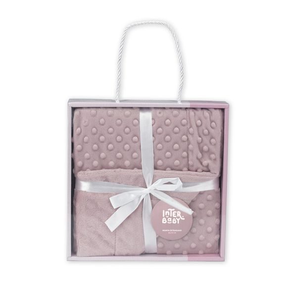 INTERBABY DEKA EXTRA MĚKKÁ KULIČKY - STARORŮŽOVÁ - DĚTSKÉ DEKY PRO MIMINKA - SPINKÁNÍ