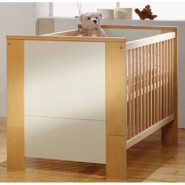 SCHARDT KOMBI POSTÝLKA CUBE BIRKE A CUBE NUSS 70 X 140 CM - DŘEVĚNÉ POSTÝLKY - SPINKÁNÍ