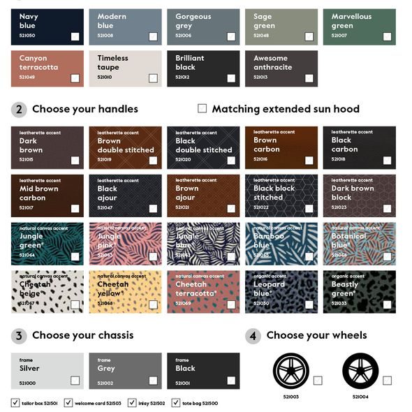 JOOLZ DAY+ TAILOR KOMPLETNÍ SET | TEXTILIE DLE VÝBĚRU L PODVOZEK BLACK L MADLA DLE VÝBĚRU - DVOJKOMBINACE - KOČÁRKY A PŘÍSLUŠENSTVÍ