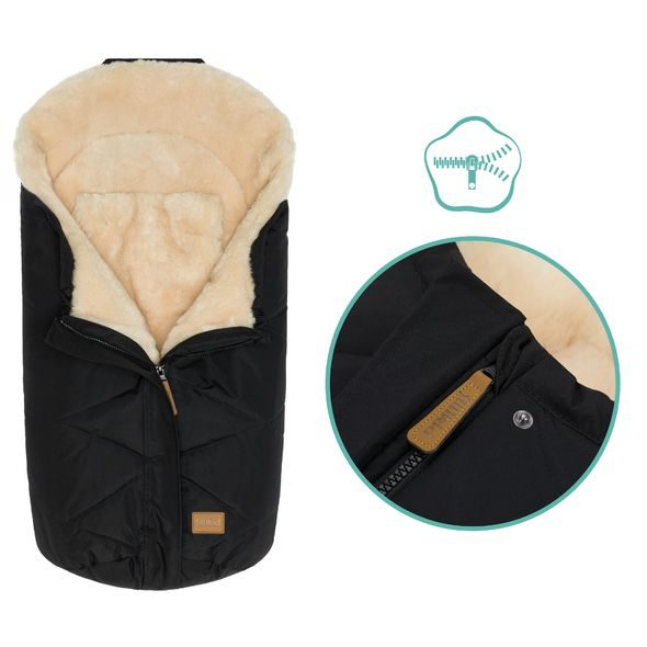 FILLIKID FUSAK ZIMNÍ VEGAN STYLE BLACK - FUSAKY DO KOČÁRKU - KOČÁRKY A PŘÍSLUŠENSTVÍ