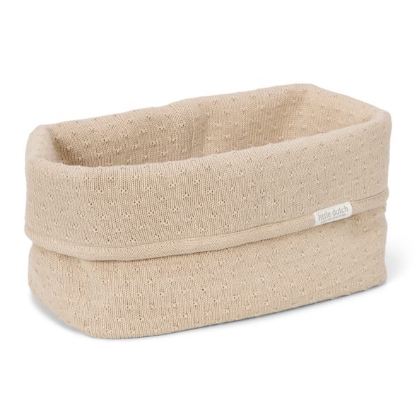 LITTLE DUTCH KOŠÍK PLETENÝ VELKÝ PURE SOFT BEIGE - DEKORACE A POLIČKY - SPINKÁNÍ