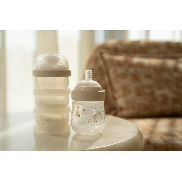 LITTLE DUTCH KOJENECKÉ LÁHVE 165 ML + 240 ML + 2 SAVIČKY HUSA - KOJENECKÉ LAHVE - KRMENÍ