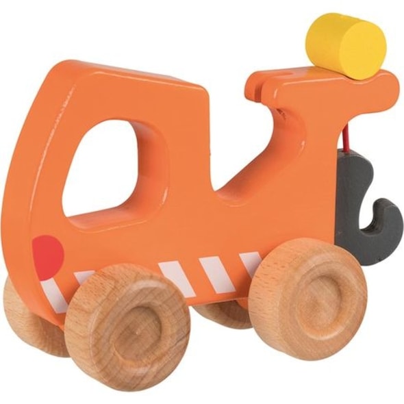 Goki Odtahový vůz - dřevěné autíčko pro nejmenší - Goki - Dřevěné ...
