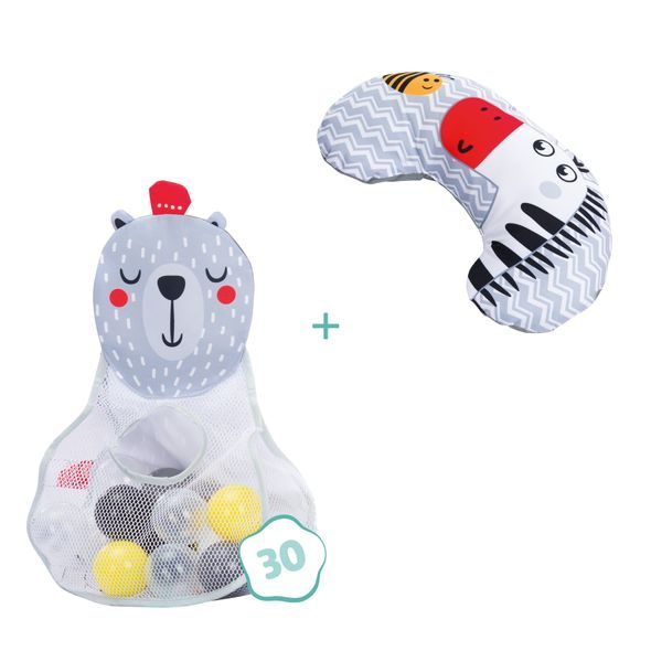 FILLIKID DEKA S HRAZDOU S MÍČKY GREY - HRACÍ PODLOŽKY NA ZEM - SPINKÁNÍ