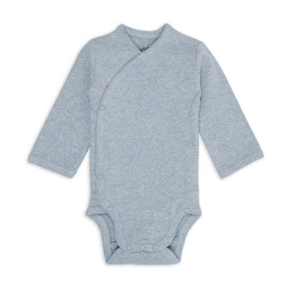 LODGER BODY S DLOUHÝM RUKÁVEM MELANGE BLUE FOGG VEL. 56 - BODY - PRO DĚTI