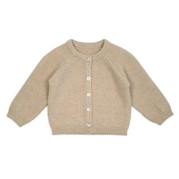 LODGER PLETENÝ SVETŘÍK MERINO BEIGE VEL. 68 - KABÁTKY, MIKINKY - PRO DĚTI