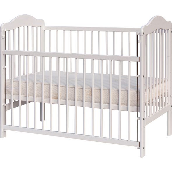 SCARLETT DĚTSKÁ POSTÝLKA SCARLETT ALEK - BÍLÁ (BOROVICE) - STAHOVACÍ BOČNICE - 120 X 60 CM - DŘEVĚNÉ POSTÝLKY - SPINKÁNÍ