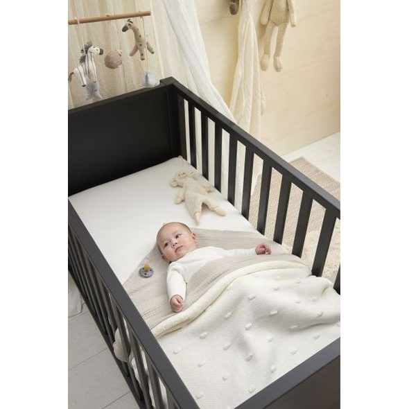 MEYCO DEKA KNOTS TEDDY FLEECE - OFF WHITE - DĚTSKÉ DEKY PRO MIMINKA - SPINKÁNÍ