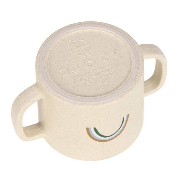 LÄSSIG SIPPY CUP PP/CELLULOSE HAPPY RASCALS SMILE GREEN - DĚTSKÉ HRNEČKY - KRMENÍ