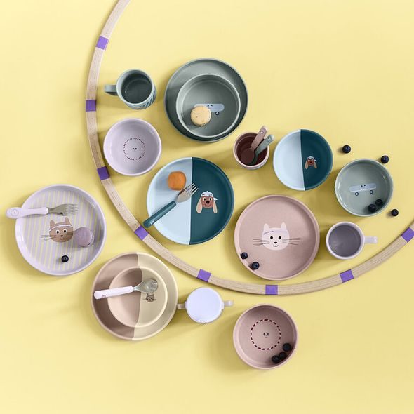 LÄSSIG TALÍŘEK TINY TEAM CAT - MISKY, TALÍŘKY A PODLOŽKY - KRMENÍ