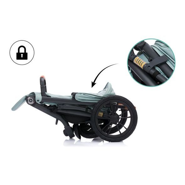 FILLIKID JOGGER RUN SAGE MELANGE - SPORTOVNÍ KOČÁRKY - KOČÁRKY A PŘÍSLUŠENSTVÍ