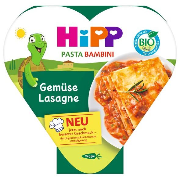 HIPP BIO LASAGNE SE ZELENINOU 250 G - MASO/ZELENINA - KRMENÍ