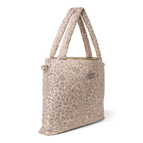 STUDIO NOOS PUFFY DIAPER BAG PŘEBALOVACÍ TAŠKA CREAM LEOPARD - PŘEBALOVACÍ TAŠKY - KOČÁRKY A PŘÍSLUŠENSTVÍ