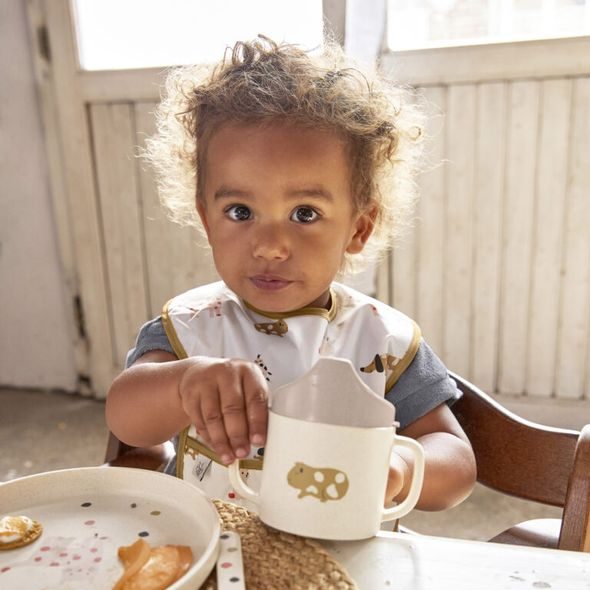 LÄSSIG LIGHTWEIGHT BIB LITTLE MATEYS SPICY ORANGE - BRYNDÁKY - KRMENÍ