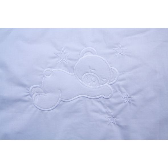 SCARLETT SOUPRAVA DO POSTÝLKY BABY 7-DÍLNÁ MARTIN BÍLÁ 90X41CM - POVLEČENÍ DO POSTÝLKY - SPINKÁNÍ