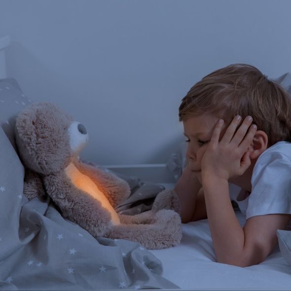 ZAZU MEDVÍDEK BRODY HNĚDOŠEDÝ SLEEPTRAINER S MELODIEMI A NOČNÍM SVĚTLEM - TRÉNINKOVÉ BUDÍKY - SPINKÁNÍ