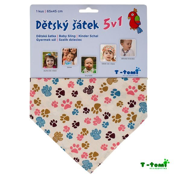 T-TOMI DĚTSKÝ ŠÁTEK - BRYNDÁKY - KRMENÍ