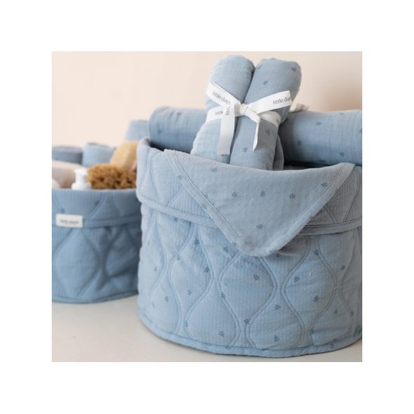 LITTLE DUTCH PLENY 70X70CM PURE DENIM BLUE - LÁTKOVÉ PLENY ALL IN ONE - PŘEBALOVÁNÍ