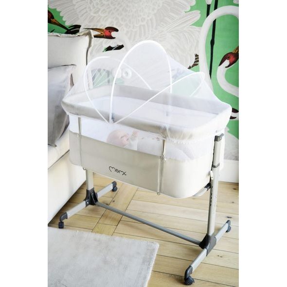 MOMI POSTÝLKA REVO SVĚTLE ŠEDÁ - KOŠÍKY A KOLÉBKY - SPINKÁNÍ