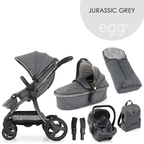 EGG2 SET 6V1 JURASSIC GREY 2021 - KOMBINACE S PŘÍSLUŠENSTVÍM - KOČÍKY A PRÍSLUŠENSTVO