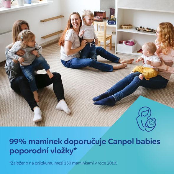 CANPOL BABIES VYSOCE ABSORPČNÍ TVAROVANÉ VLOŽKY PO PORODU 10 KS - POPORODNÍ VLOŽKY - PRO MAMINKY