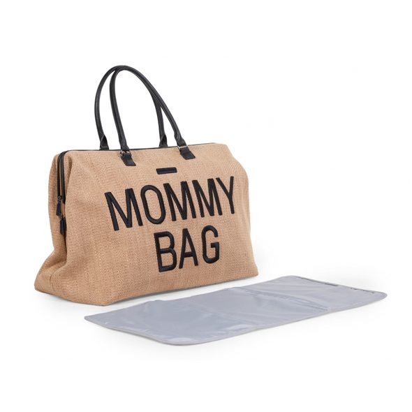 CHILDHOME PŘEBALOVACÍ TAŠKA MOMMY BAG RAFFIA LOOK - PŘEBALOVACÍ TAŠKY - KOČÁRKY A PŘÍSLUŠENSTVÍ