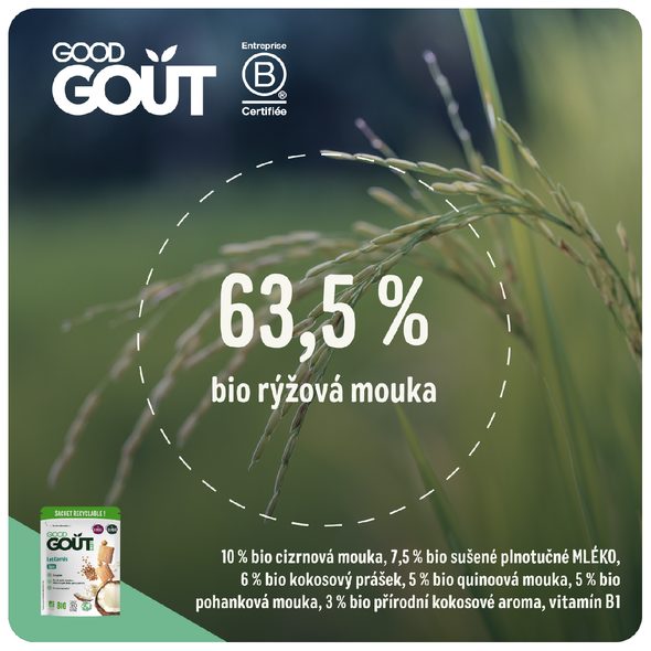 GOOD GOUT BIO KOKOSOVÉ POLŠTÁŘKY 50 G - TYČINKY/SUŠENKY - KRMENÍ