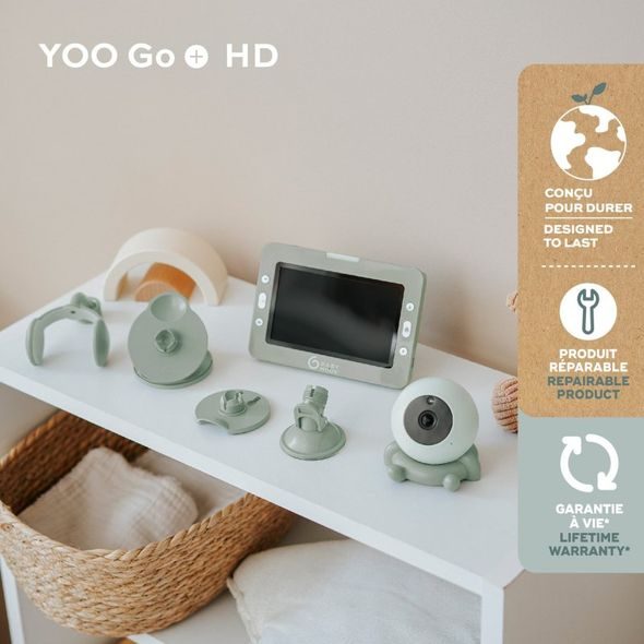 BABYMOOV VIDEO BABY MONITOR YOO-GO PLUS HD - ELEKTRONICKÉ CHŮVIČKY - SPINKÁNÍ