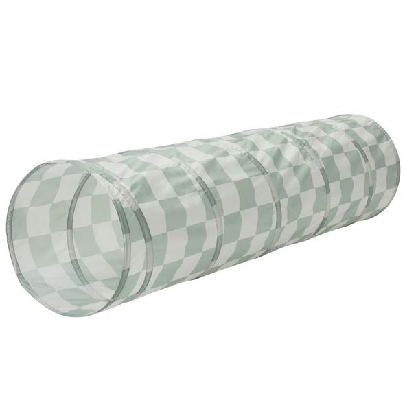 3 SPROUTS DĚTSKÝ TUNEL RECYCLED CHECKERBOARD GREEN - ZAHRADNÍ DOMKY - PRO DĚTI