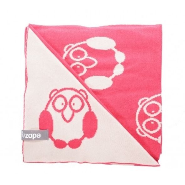 ZOPA DĚTSKÁ DEKA (100X80) LITTLE OWL - DĚTSKÉ DEKY PRO MIMINKA - SPINKÁNÍ