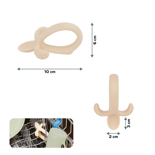 BABYMOOV SILIKONOVÁ LŽIČKA BEIGE - LŽIČKY A PŘÍBORY - KRMENÍ