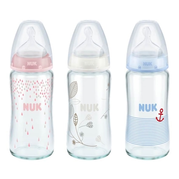 NUK FC+ LÁHEV SKLO SI 0-6M 240ML - FLAŠTIČKY HRNČEKY - KRMENÍ