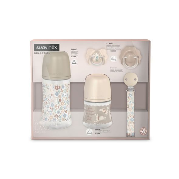 SUAVINEX NOVOROZENECKÝ SET WONDERLAND KRÉMOVÝ - VÝHODNÉ SADY - KRMENÍ